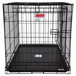 ProConcepts 2-Door Wire Crate, Black, Large 25 in x 36 in x 23 in