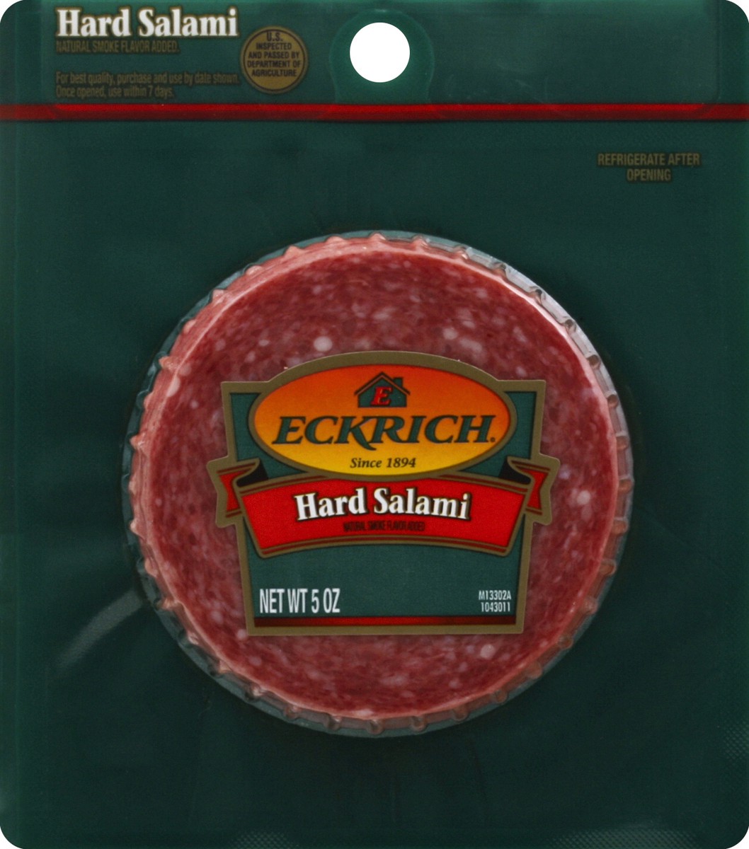slide 4 of 7, Eckrich Hard Salami, 5 oz