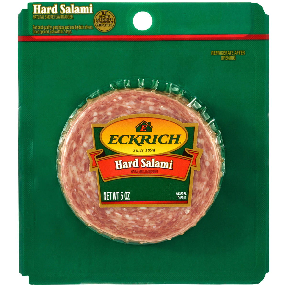 slide 1 of 7, Eckrich Hard Salami, 5 oz