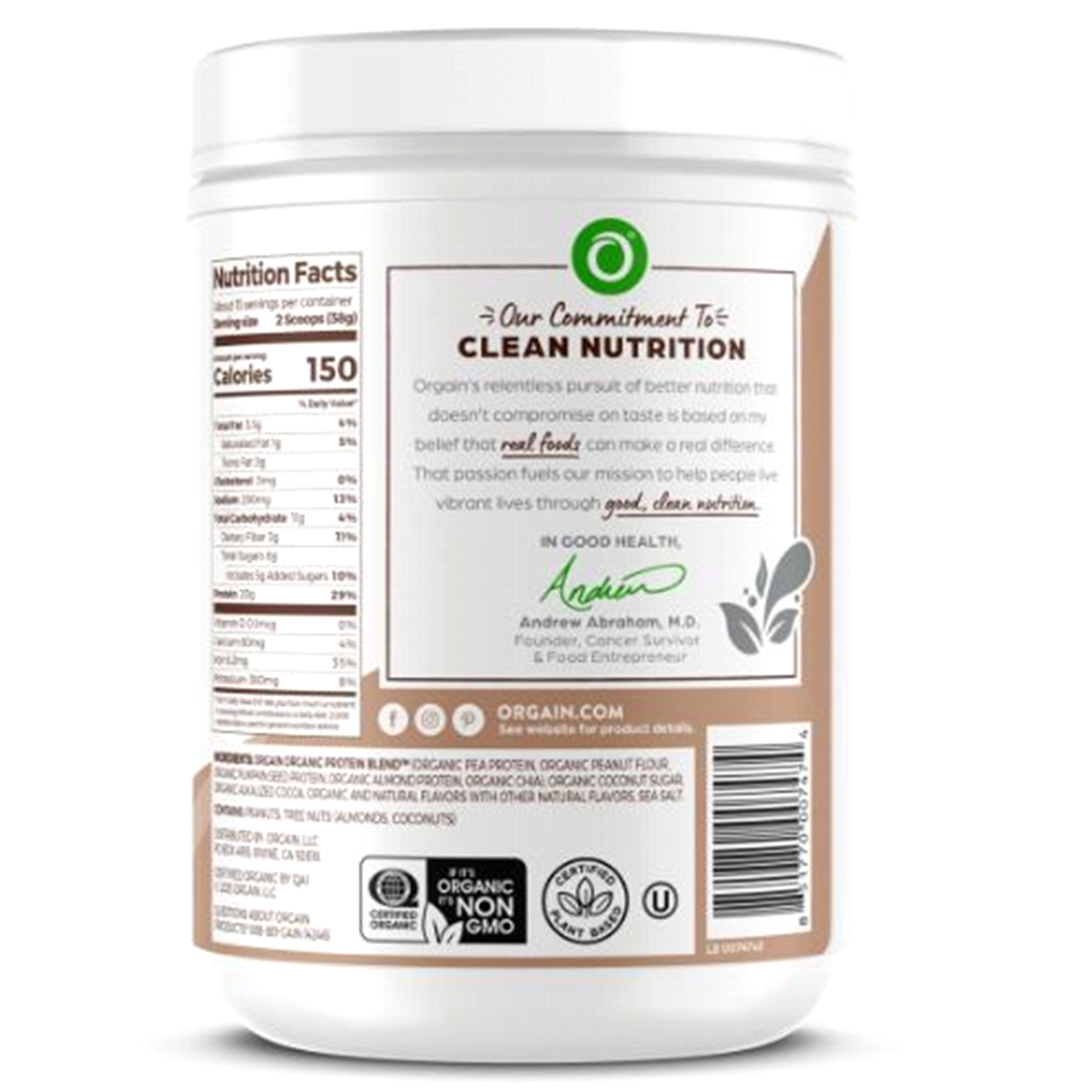 slide 9 of 13, Orgain Chocolate Simple Protein Powder, 1.25 lb