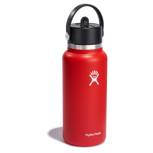slide 1 of 1, Hydro Flask Wide Flex Straw Cap Bottle, Goji, 32 oz