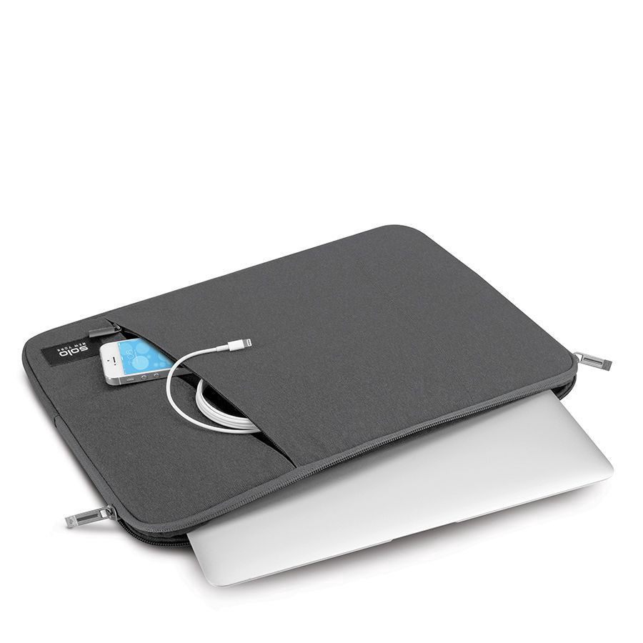 slide 3 of 3, Solo Oswald Computer Sleeve For Laptops, Gray, Slv1615-10, 1 ct