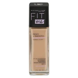 Fit me! SPF 18 Porcelain 110 Dewy + Smooth Foundation 1 fl oz