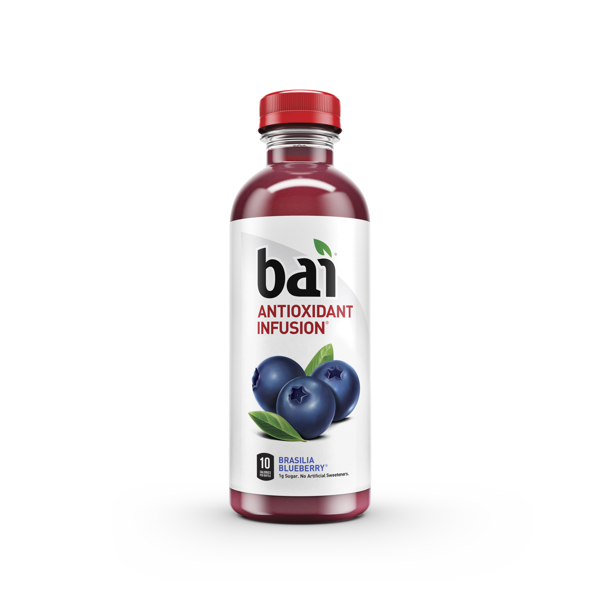 slide 2 of 3, Bai Flavored Water, Brasilia Blueberry, Antioxidant Infused Drinks, 18 Fluid Ounce Bottle, 18 fl oz