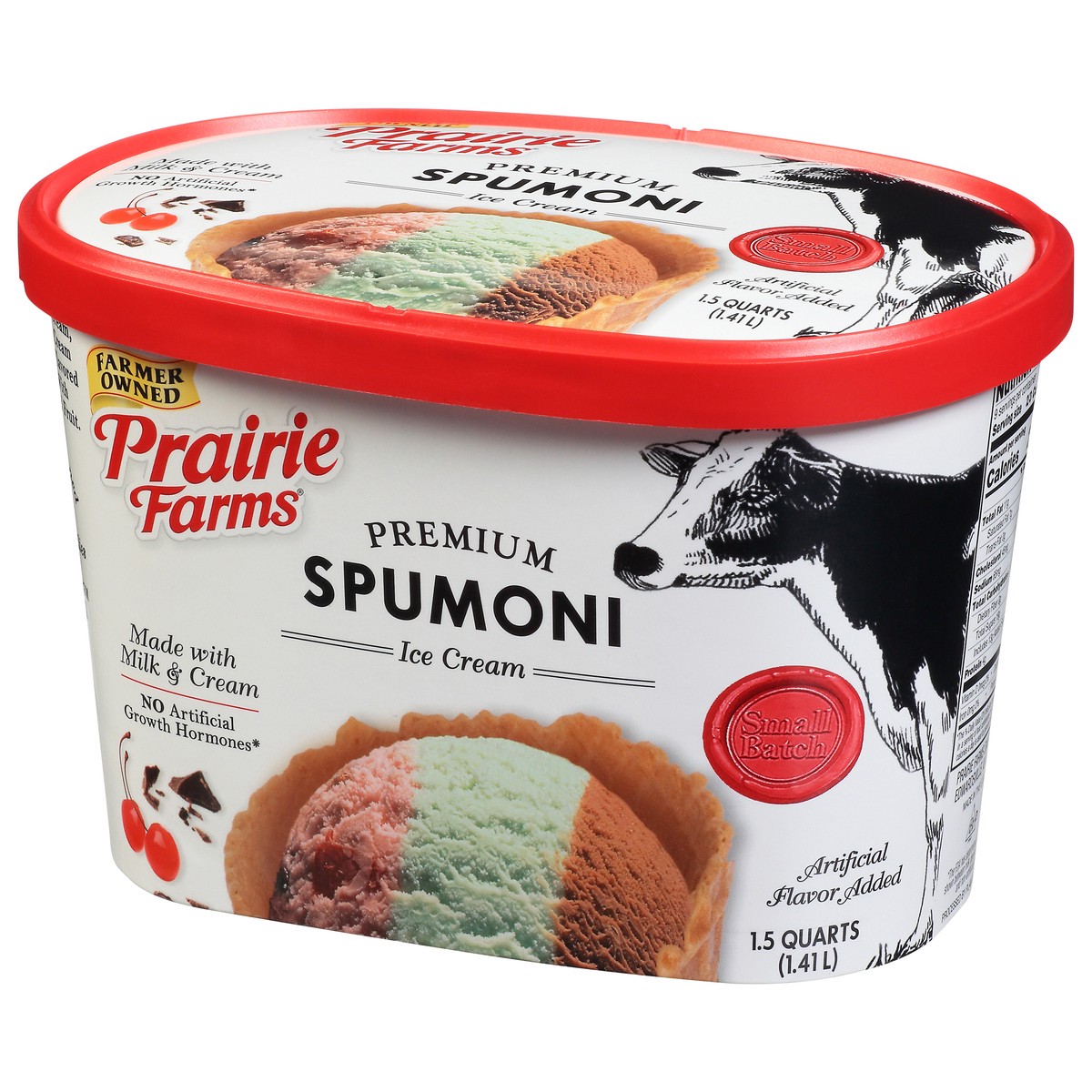 slide 4 of 9, Prairie Farms Premium Spumoni Ice Cream 1.5 qt Cup\Tub, 1.5 qt