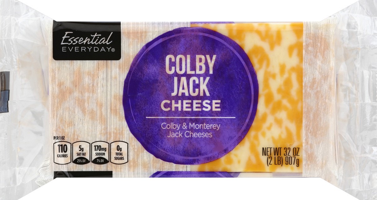 slide 5 of 6, Essential Everyday Cheese, Colby Jack, 32 oz