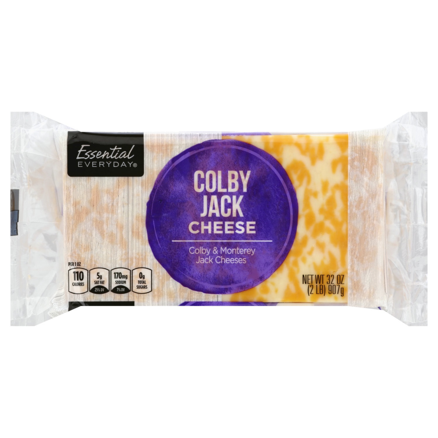 slide 1 of 6, Essential Everyday Cheese, Colby Jack, 32 oz