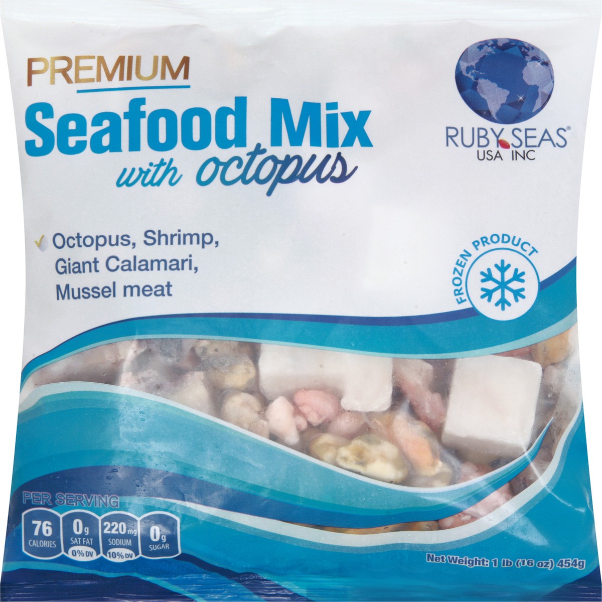 slide 1 of 13, Ruby Seas With Octopus Seafood Mix 16 oz, 16 oz