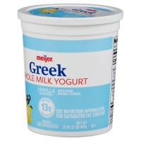 slide 7 of 29, Meijer Whole Milk Vanilla Greek Yogurt, 32 oz