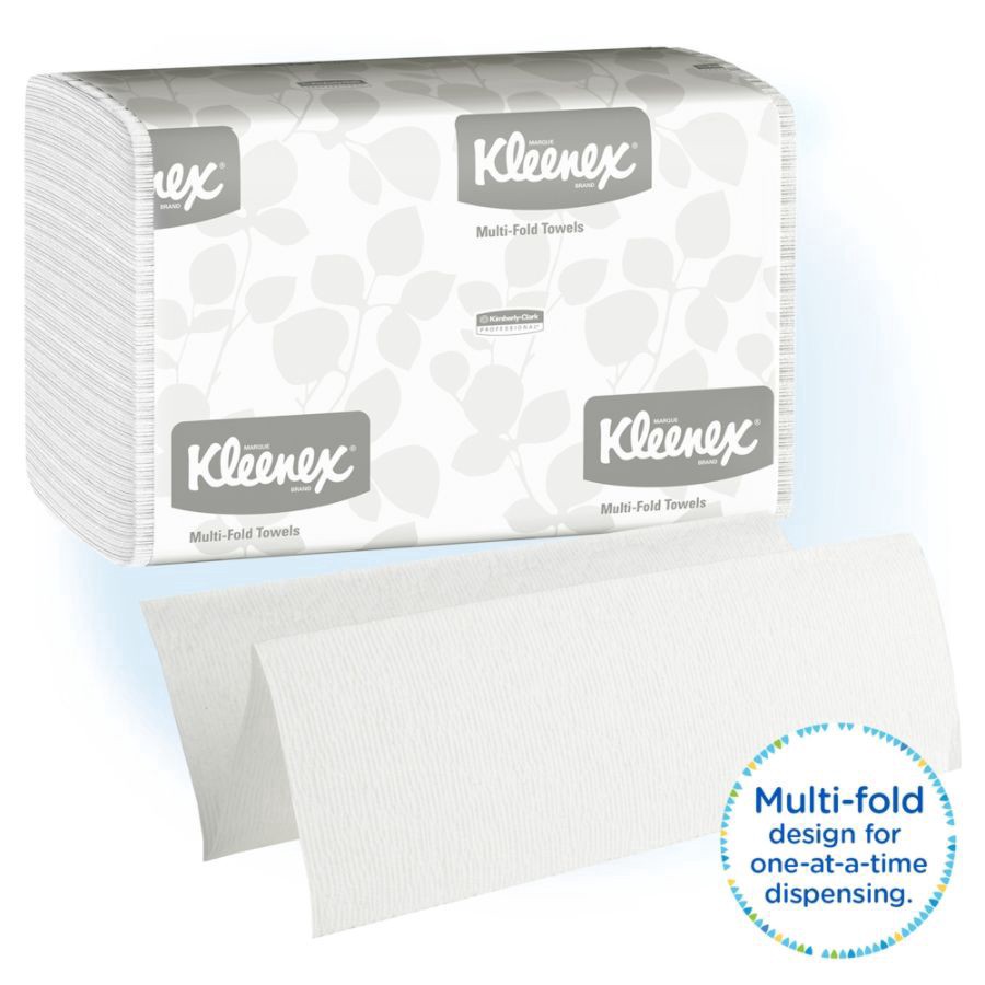 slide 3 of 10, Kleenex Multi-Fold 1-Ply Hand Towels, 4 pk; 150 ct