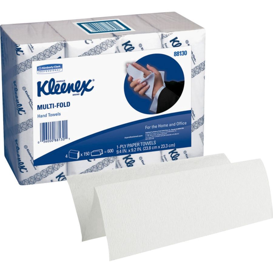 slide 9 of 10, Kleenex Multi-Fold 1-Ply Hand Towels, 4 pk; 150 ct