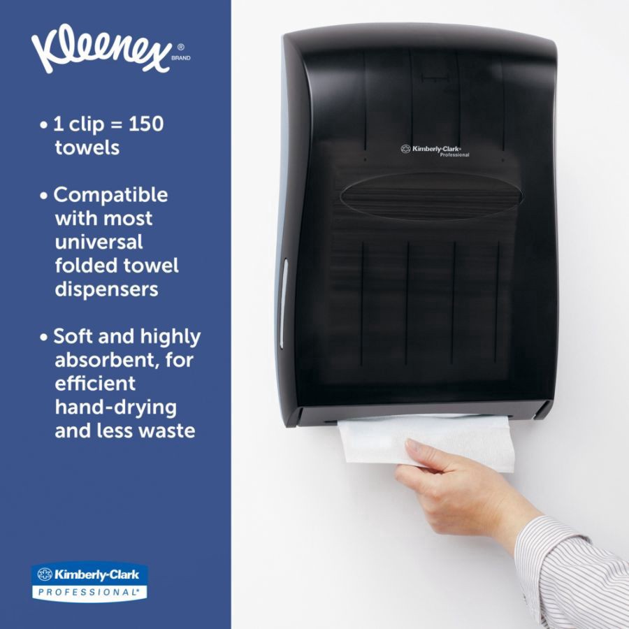slide 6 of 10, Kleenex Multi-Fold 1-Ply Hand Towels, 4 pk; 150 ct