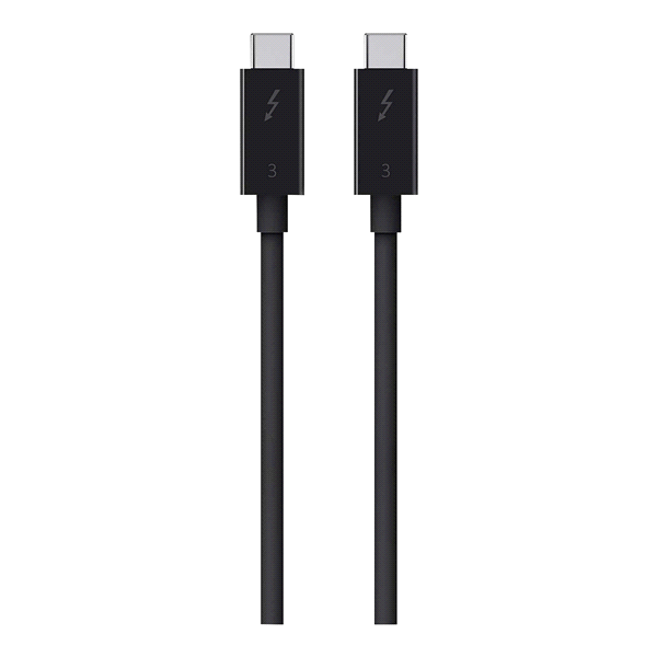 slide 1 of 1, Belkin - 2.6' Thunderbolt Cable  Black, 1 ct