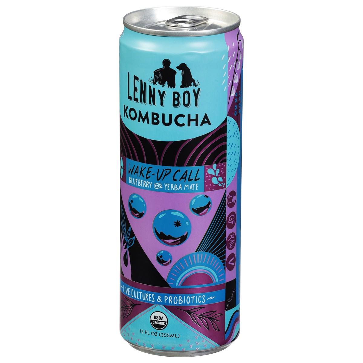 slide 14 of 14, Lenny Boy Blueberry and Yerba Mate Kombucha - 12 fl oz, 12 fl oz