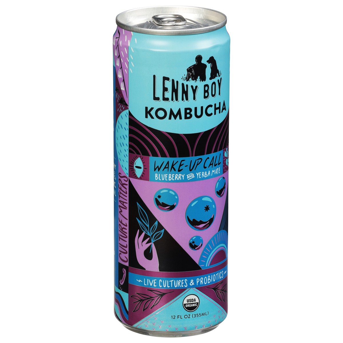 slide 9 of 14, Lenny Boy Blueberry and Yerba Mate Kombucha - 12 fl oz, 12 fl oz