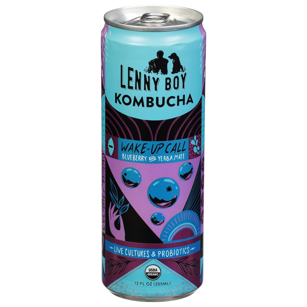 slide 8 of 14, Lenny Boy Blueberry and Yerba Mate Kombucha - 12 fl oz, 12 fl oz