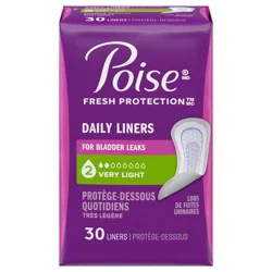 Poise Fresh Protection Very Light Daily Liners