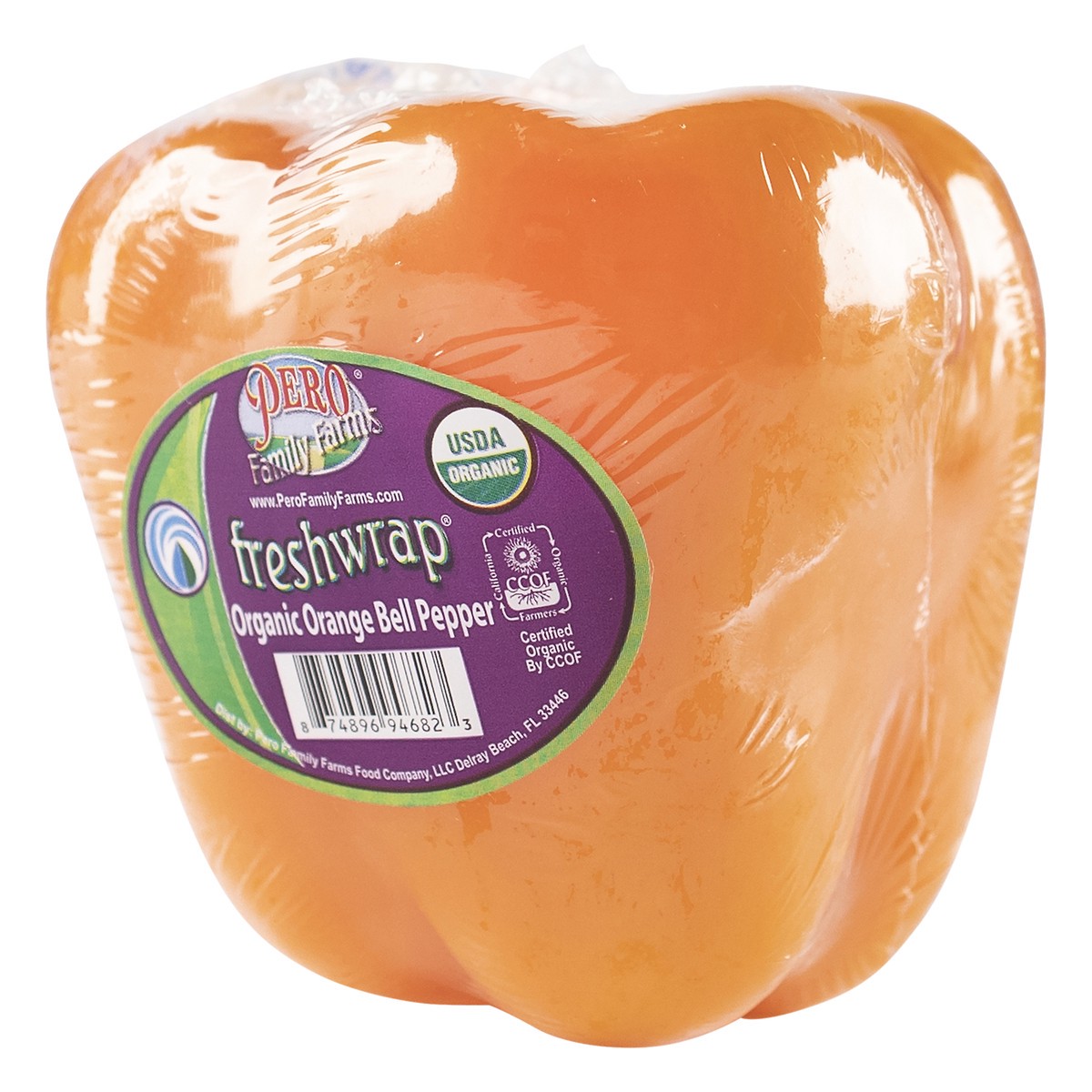 slide 7 of 11, Pero Family Farms Bell Pepper, Organic, Orange, 1 ct