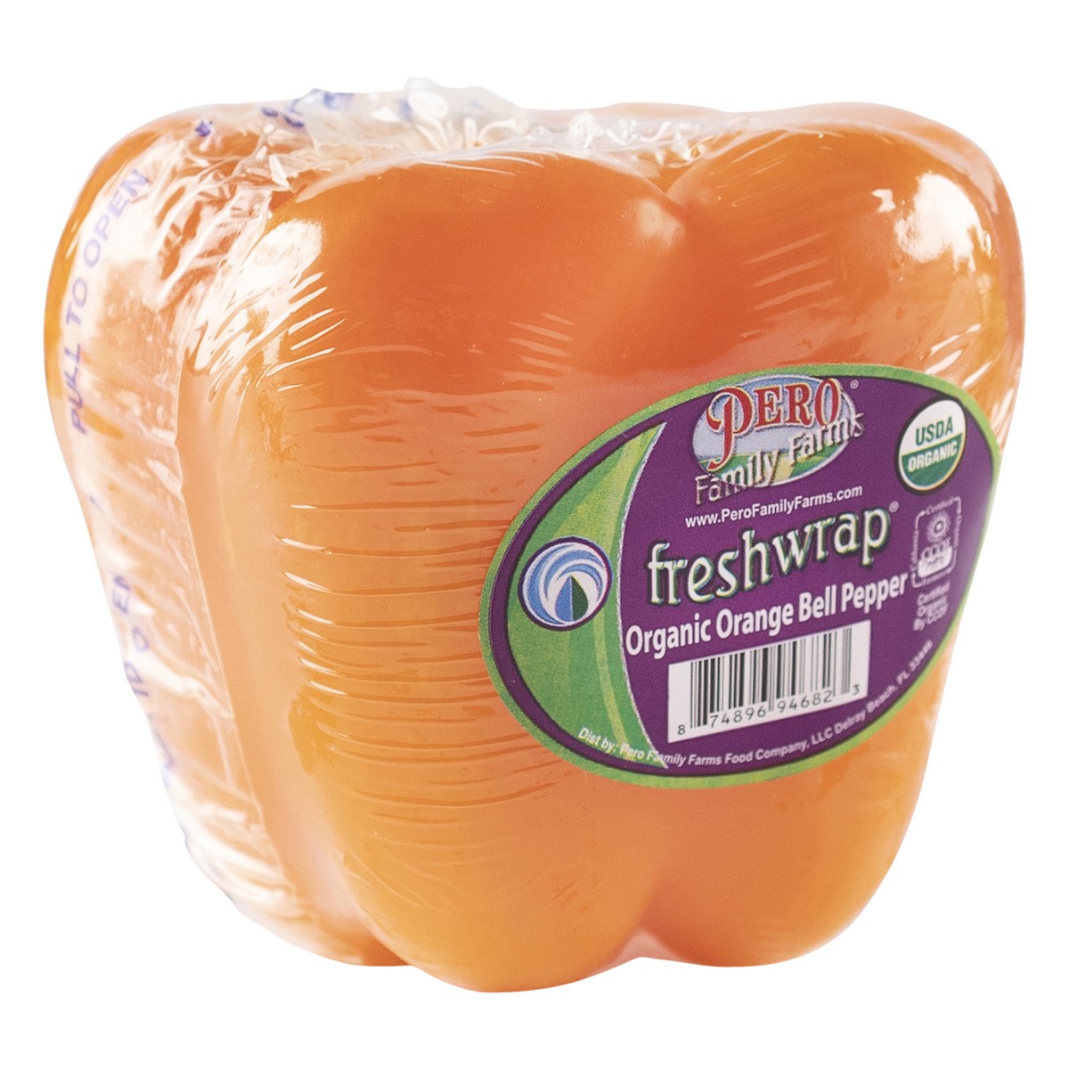 slide 2 of 11, Pero Family Farms Bell Pepper, Organic, Orange, 1 ct