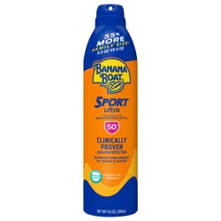 Banana Boat Sport Ultra Clear Sunscreen SPF 50+ Spray Family Size