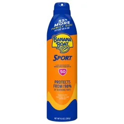 Banana Boat Sport Ultra Clear Sunscreen SPF 50+ Spray Family Size