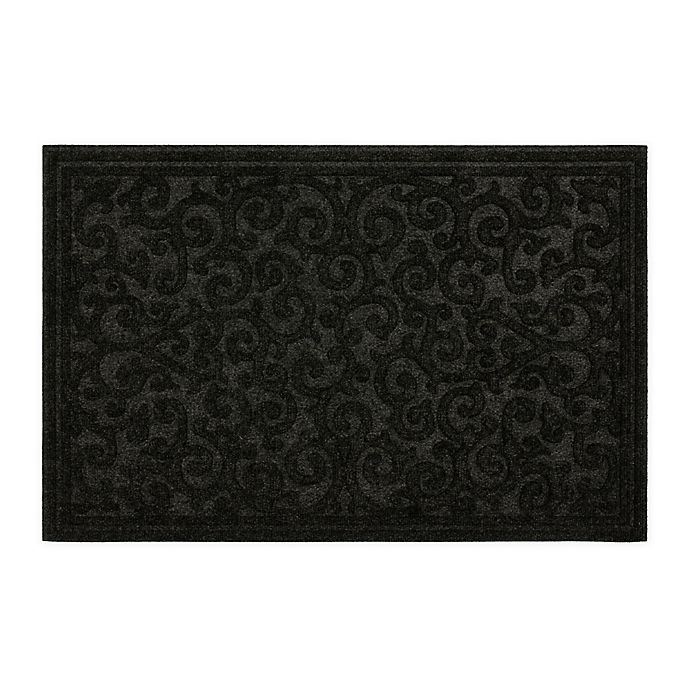 slide 1 of 1, Mohawk Home Impressions Scroll Utility Mat - Charcoal, 24 in x 36 in