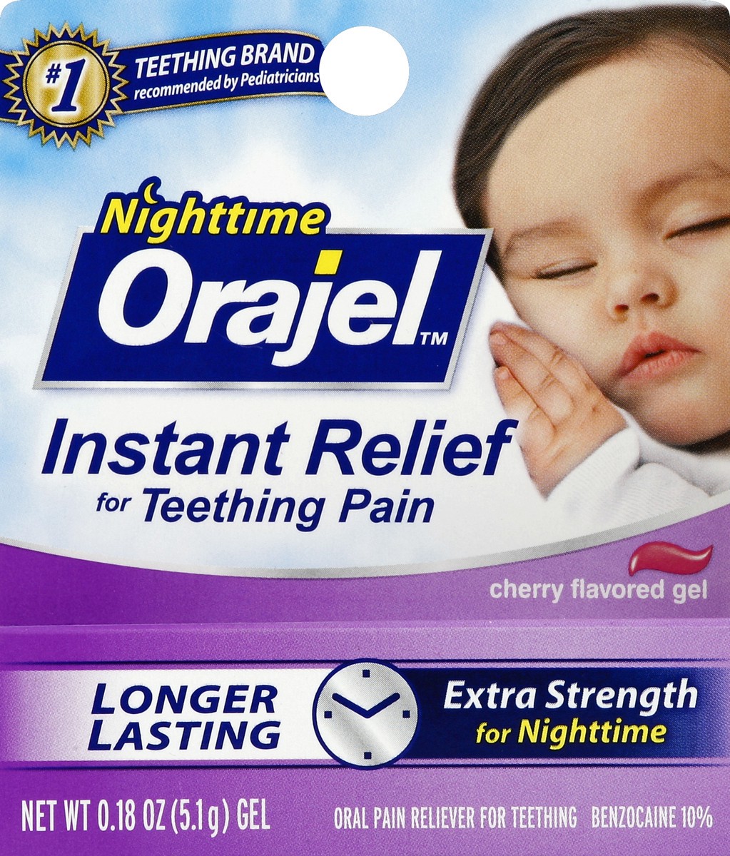 slide 4 of 4, Orajel Nighttime Teething Pain Relief, 18 oz