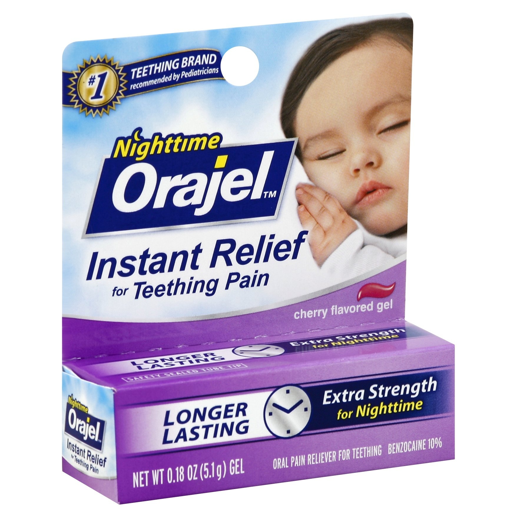 slide 1 of 4, Orajel Nighttime Teething Pain Relief, 18 oz