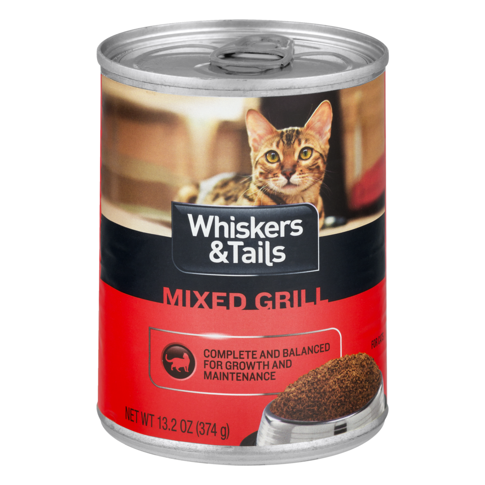 slide 1 of 1, Whiskers & Tails Mixed Grill for Cats, 13.2 oz