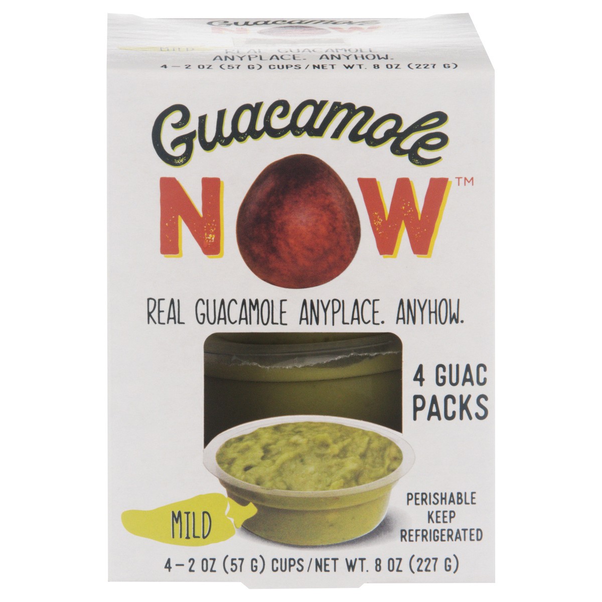 slide 7 of 13, Guacamole Now Mild Guacamole 4 - 2 oz Cups, 4 ct