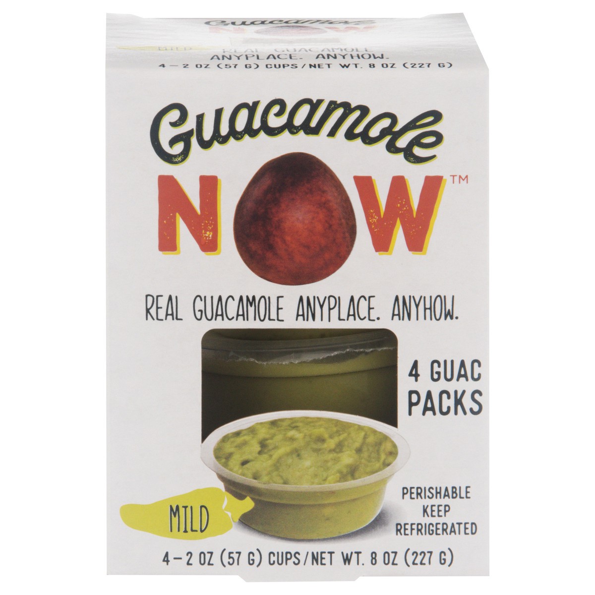 slide 8 of 13, Guacamole Now Mild Guacamole 4 - 2 oz Cups, 4 ct