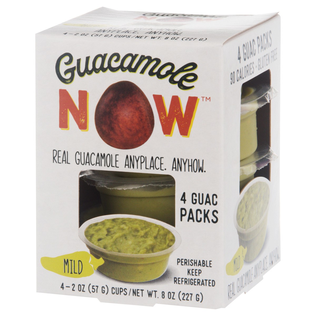 slide 12 of 13, Guacamole Now Mild Guacamole 4 - 2 oz Cups, 4 ct