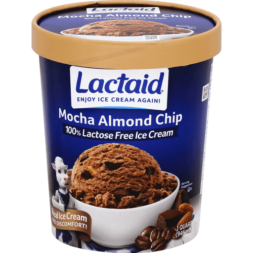 slide 1 of 6, Lactaid Mocha Almond Chip, 1 qt