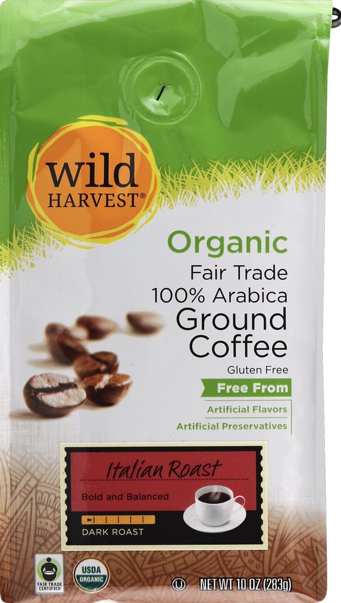 slide 3 of 8, Wild Harvest Italian Roast Fair Trade Coffee - 10 oz, 10 oz