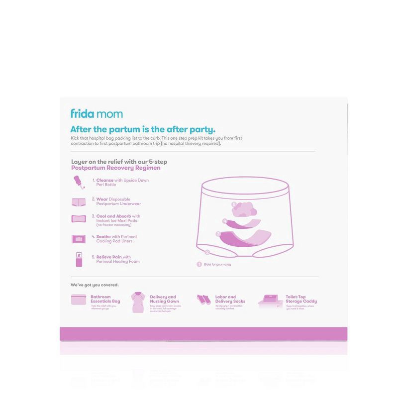 slide 6 of 7, Frida Mom Labor and Delivery + Postpartum Recovery Kit - Postpartum Must-Haves + Babyshower Gift for Mom, 1 ct