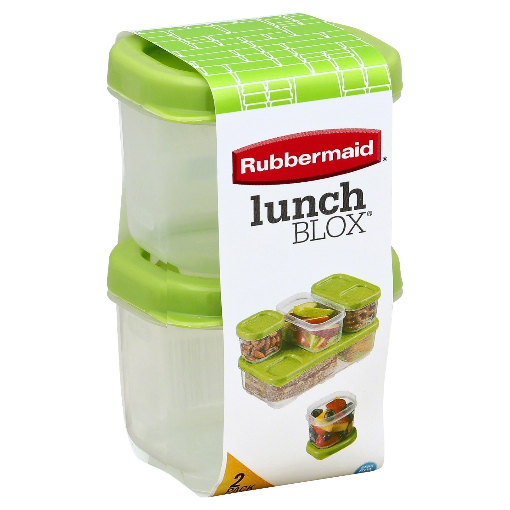 slide 1 of 7, Rubbermaid Lunchblox Snack Container, 2 ct