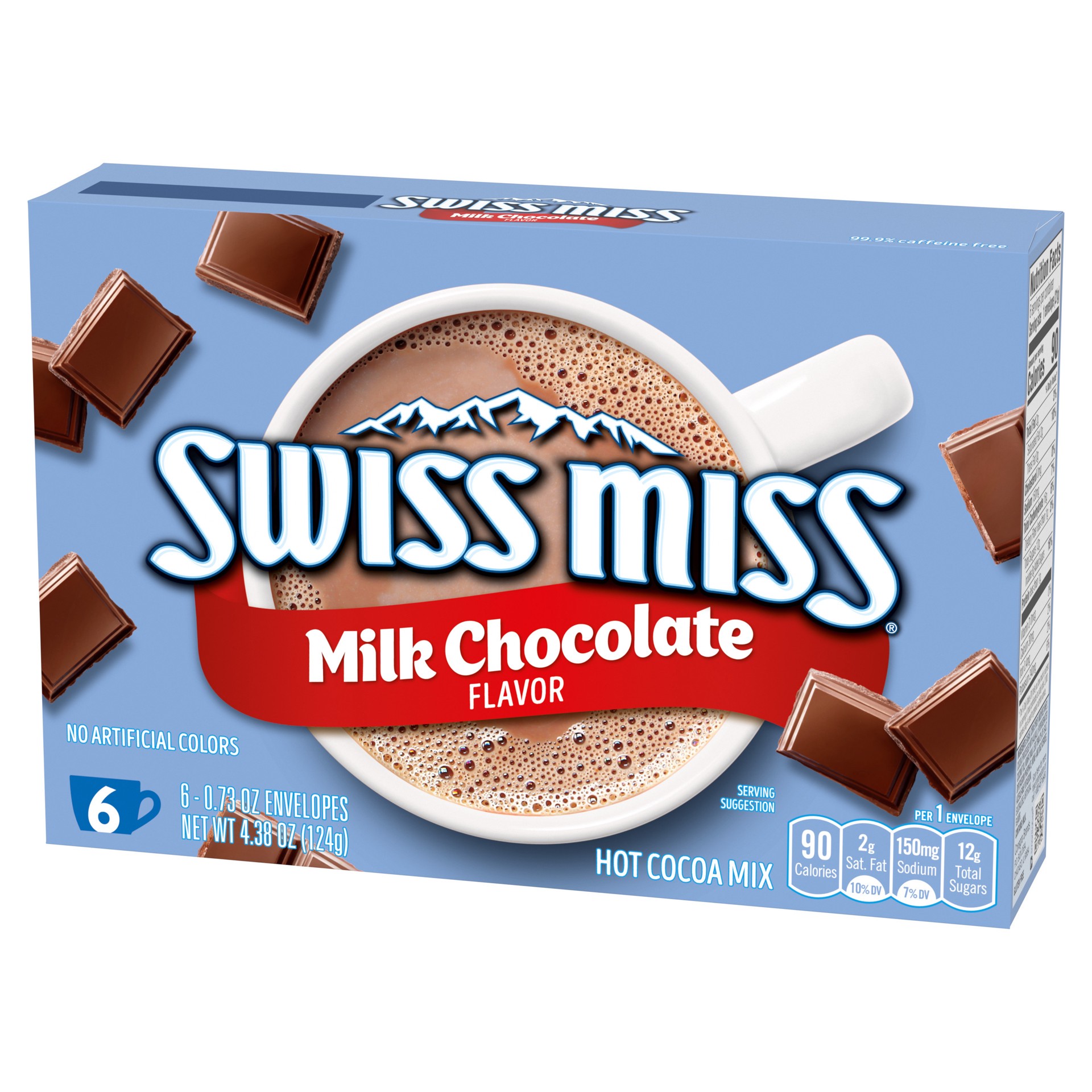 slide 3 of 5, Swiss Miss Milk Chocolate Hot Cocoa Mix 4.38 oz (6 individual 0.73 oz envelopes) - 6 ct, 6 ct