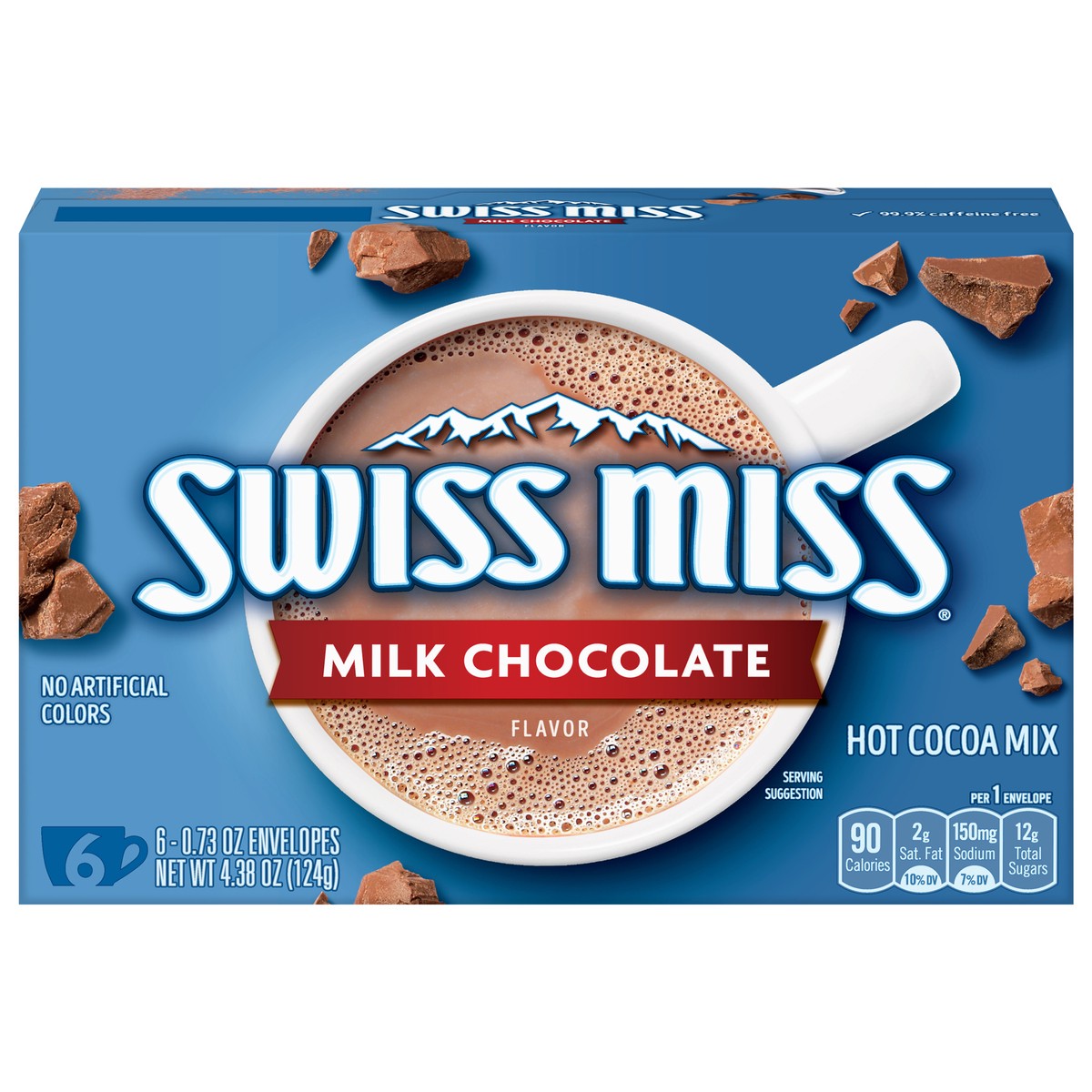 slide 1 of 5, Swiss Miss Milk Chocolate Hot Cocoa Mix 4.38 oz (6 individual 0.73 oz envelopes) - 6 ct, 6 ct