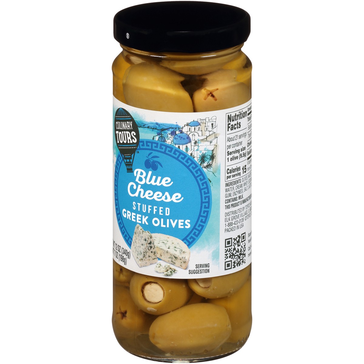 slide 14 of 15, Culinary Tours Blue Cheese Stuffed Greek Olives, 12 oz