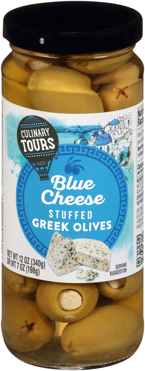 slide 10 of 15, Culinary Tours Blue Cheese Stuffed Greek Olives, 12 oz