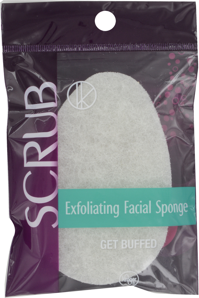 slide 1 of 1, Kroger Exfoliating Facial Sponge, 1 ct