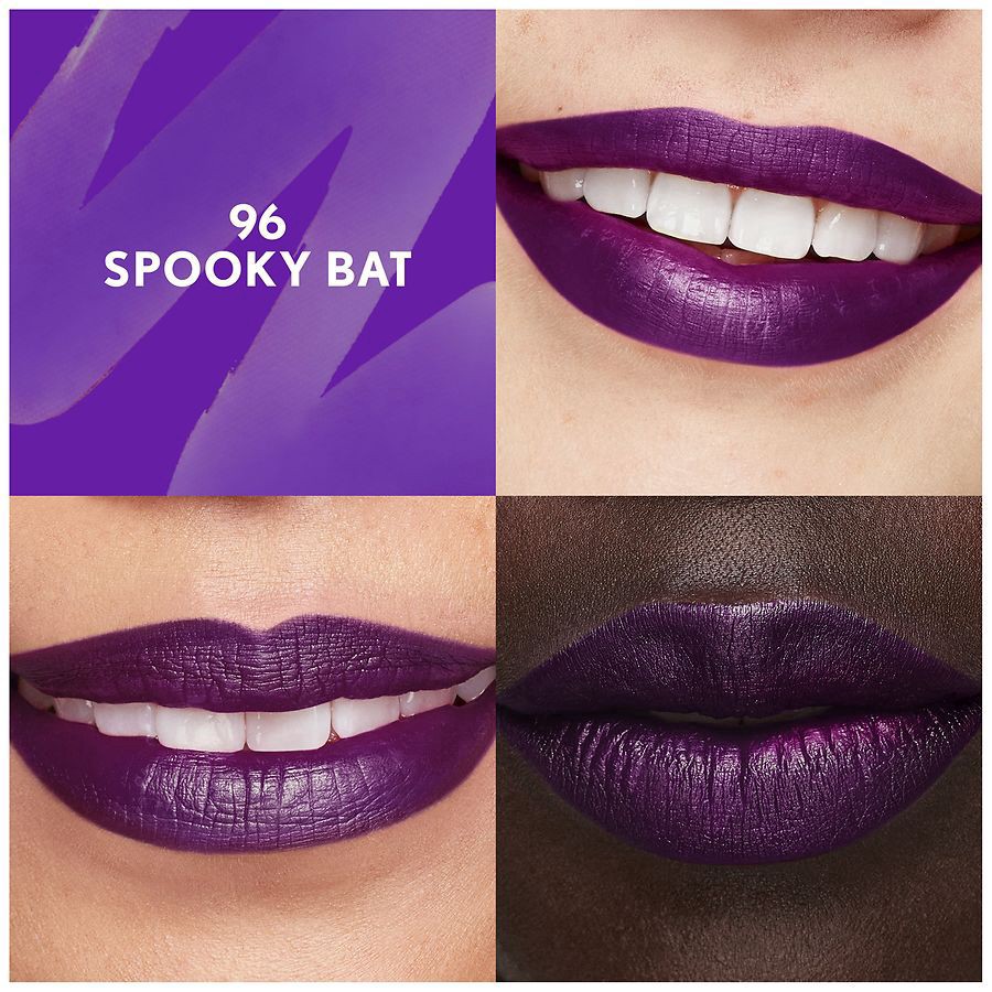 slide 4 of 5, Covergirl Outlast Lipstain, Spooky Bat, 1 ct