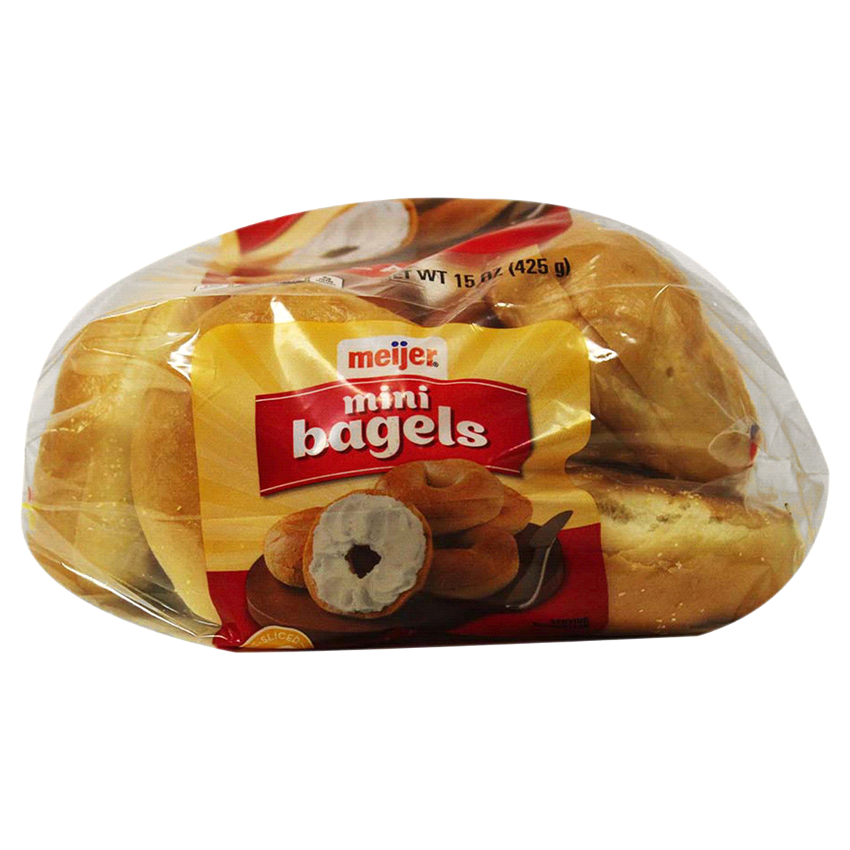 slide 6 of 6, Meijer Mini Plain Bagels, 10 ct