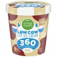 slide 1 of 1, Simple Truth Cookie Dough Low Cow Lite Ice Cream, 16 fl oz