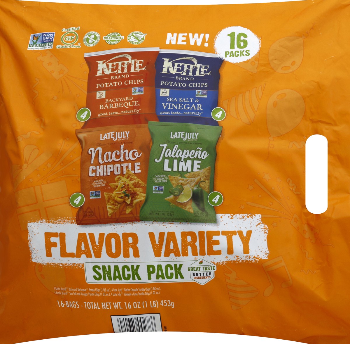 slide 5 of 6, Cape Cod Snack Better Small Batch Kettle Variety Pack, 16 oz