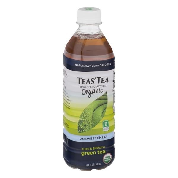 slide 1 of 1, Teas' Tea Organic Green Tea Unsweetened - 16.9 fl oz, 16.9 fl oz