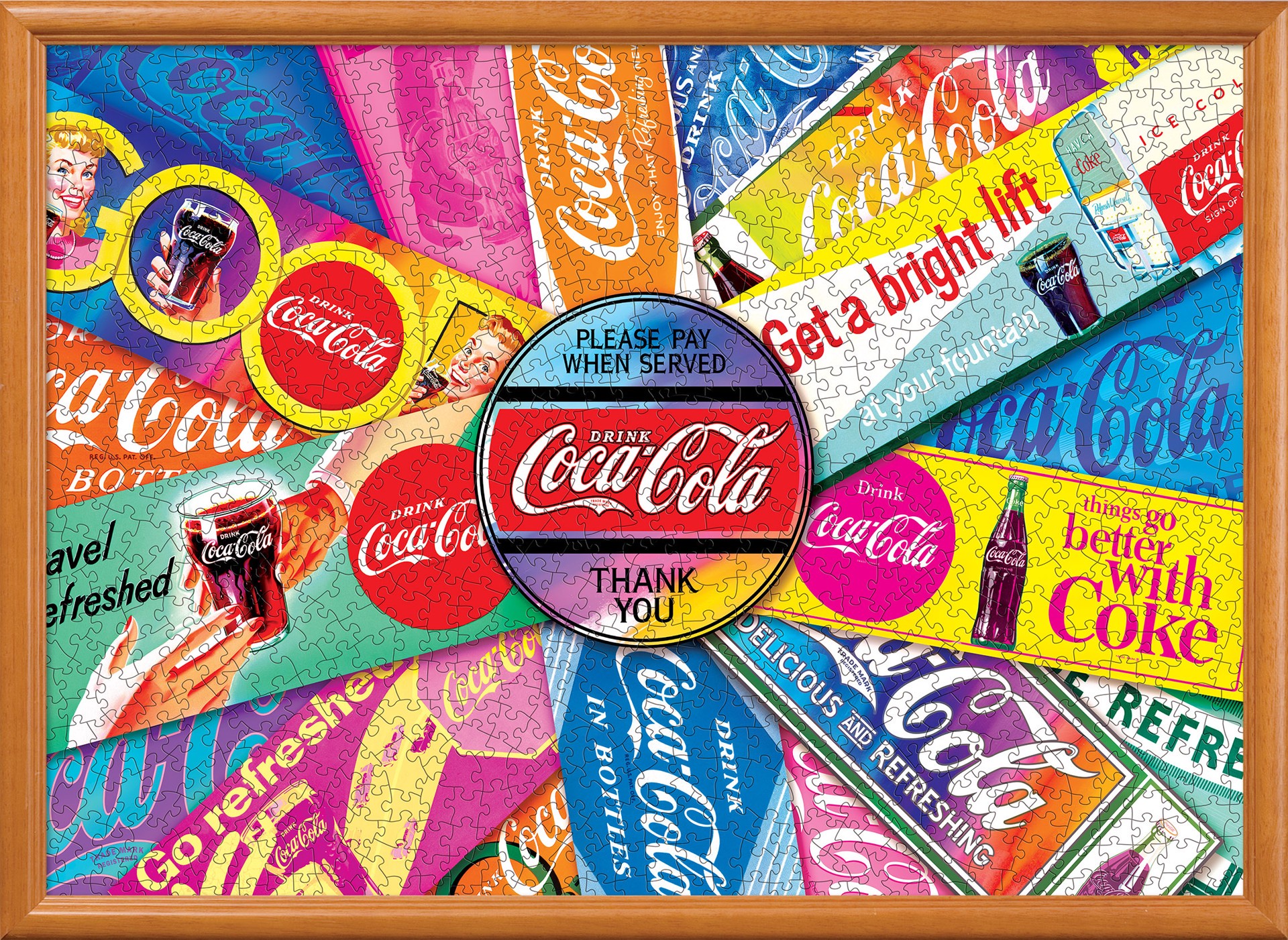 Ｔ―ｓｍｉｌｅさん専用★商品Ｎｏ.３７６５★Ｃｏｃａ―Ｃｏｌａ記念グッズ詰合わせ Masterpieces Coca-Cola - Signs of the Times 1000 Piece Puzzle | Shipt
