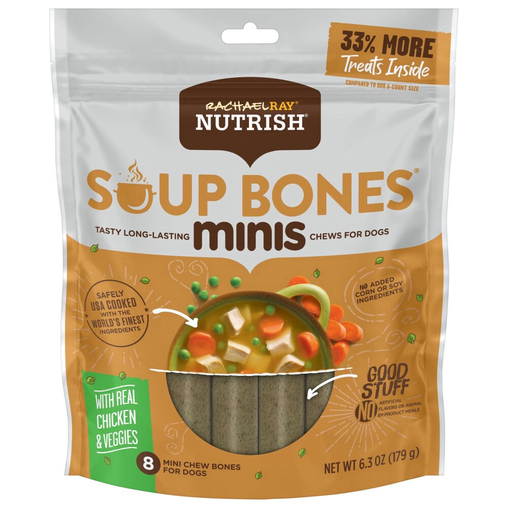 slide 1 of 2, 1/6.3Oz Rrntsh Sp Bone Min Chkn And Vegs Flvr Trt, 6.3 oz