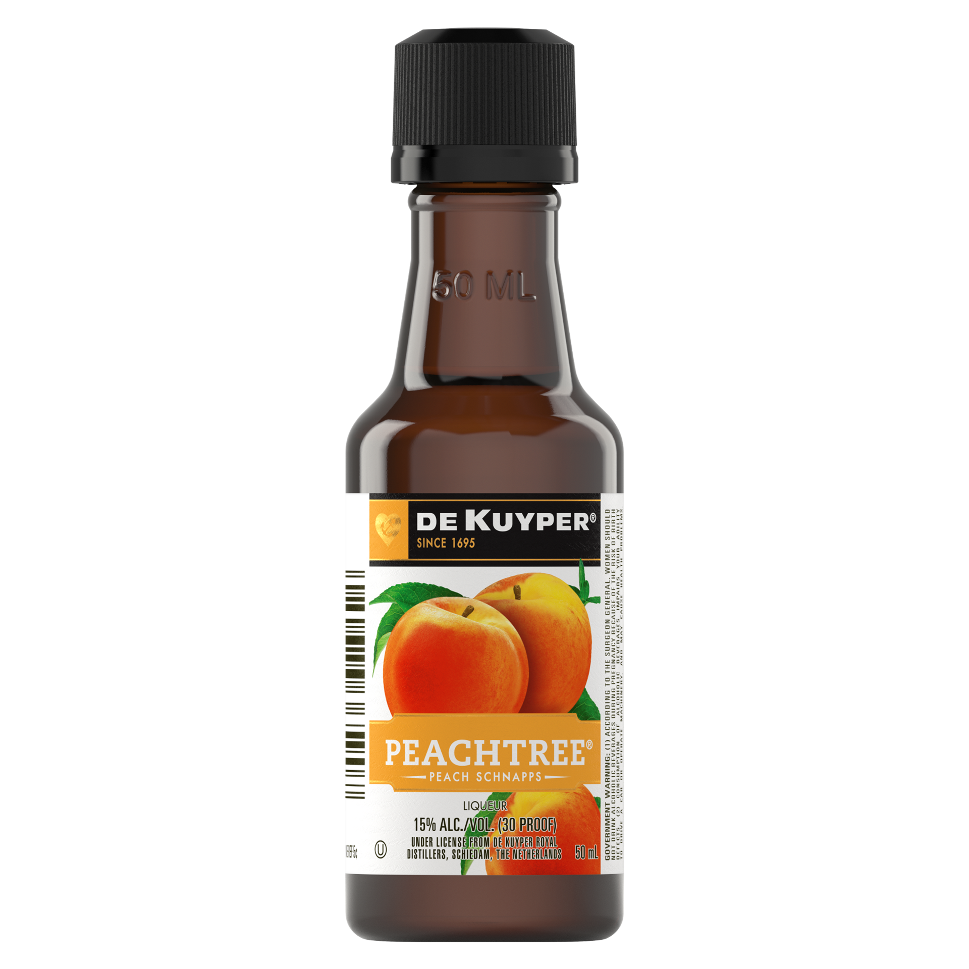 slide 3 of 4, DeKuyper Peachtree Peach Schnapps Liqueur, 50 ml