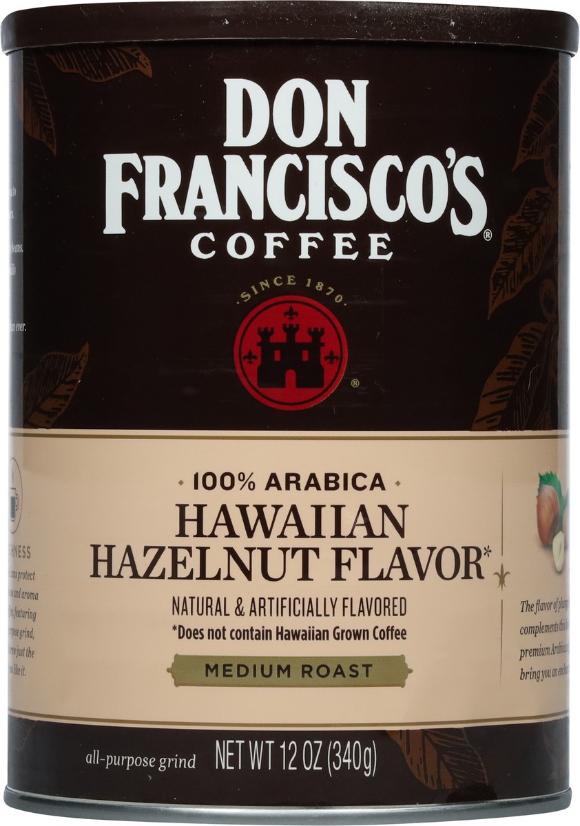 slide 2 of 9, Don Francisco's Medium Roast 100% Arabica Hawaiian Hazelnut Flavor Coffee 12 oz, 12 oz